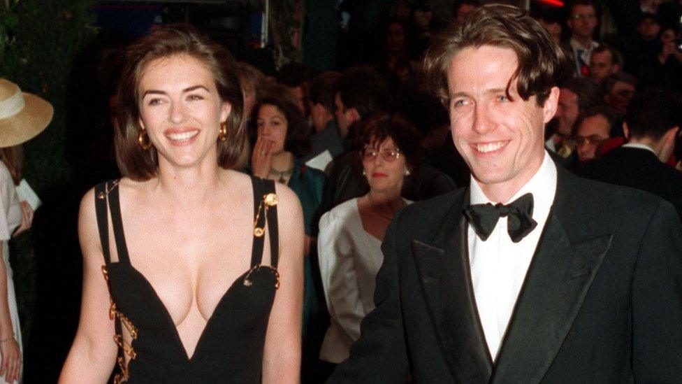 Elizabeth Hurley and Hugh Grant