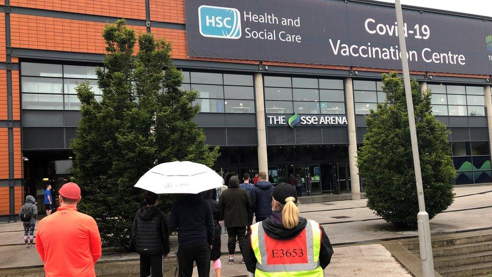 Vaccination centre on Saturday