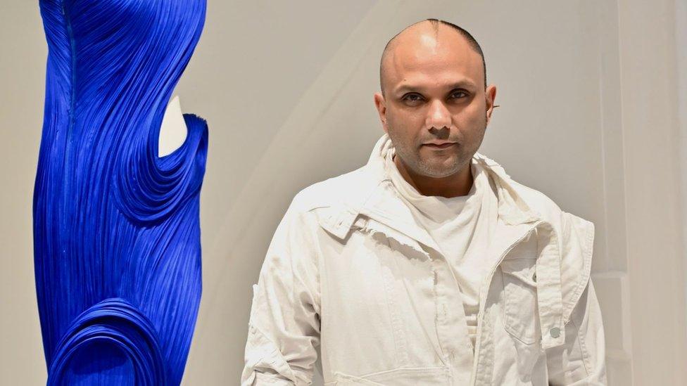 Gaurav Gupta at the opening of his multi-storied flagship store in Kala Ghoda on March 03, 2023 in Mumbai, India