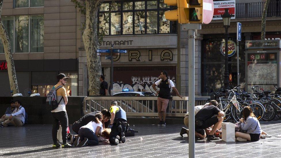 People tending to victims, 17 Aug 17