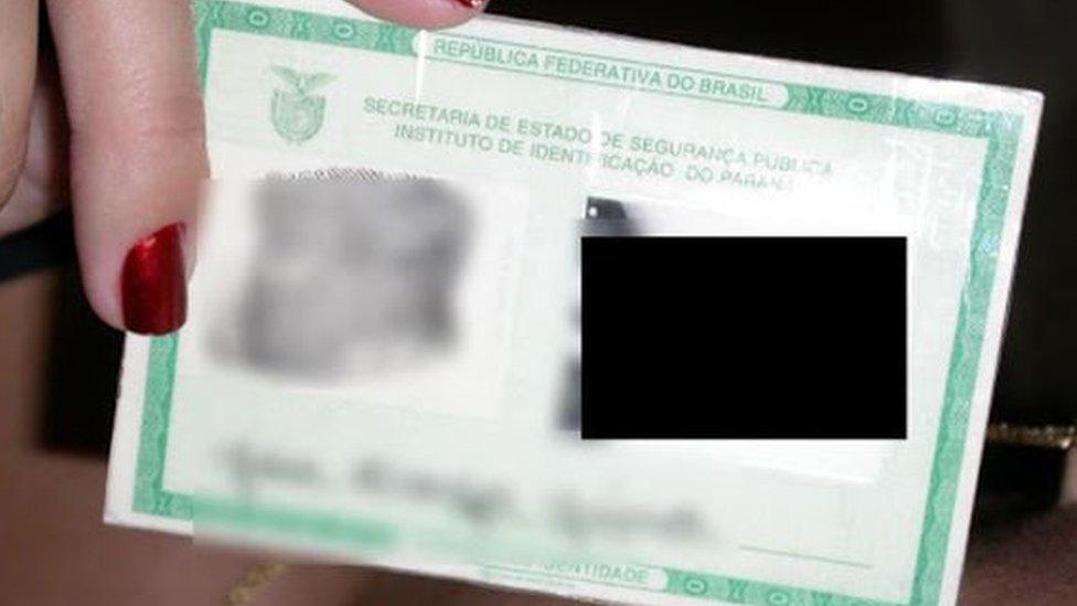 A Brazilian ID card.