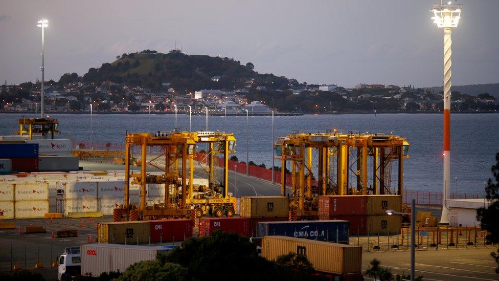 File image of the Port of Auckland