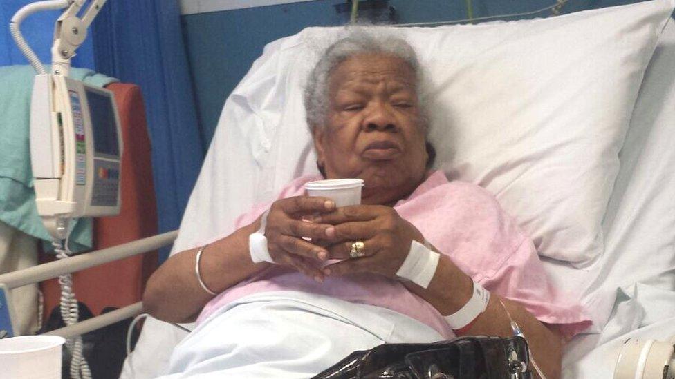 Gloria Joseph recovering at Leicester Royal Infirmary