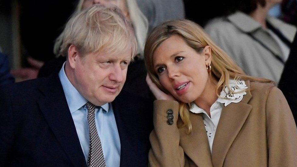 Boris and Carrie Johnson