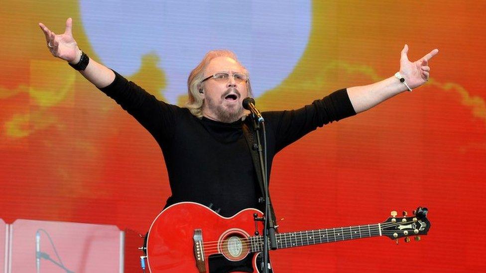 Barry Gibb at Glastonbury