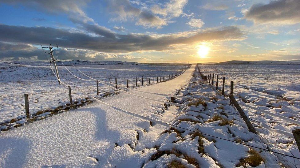 Power cables down in Shetland