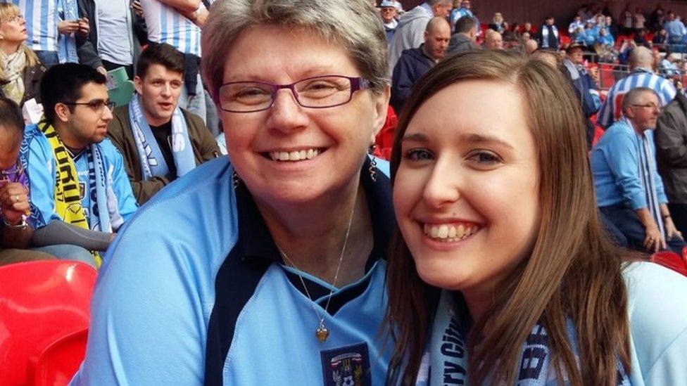 Laura Hartley and Karen Tookey at Coventry City