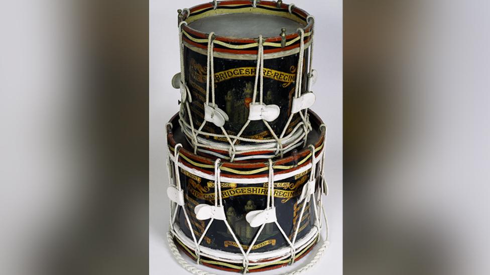 Cambridgeshire Regimental drums