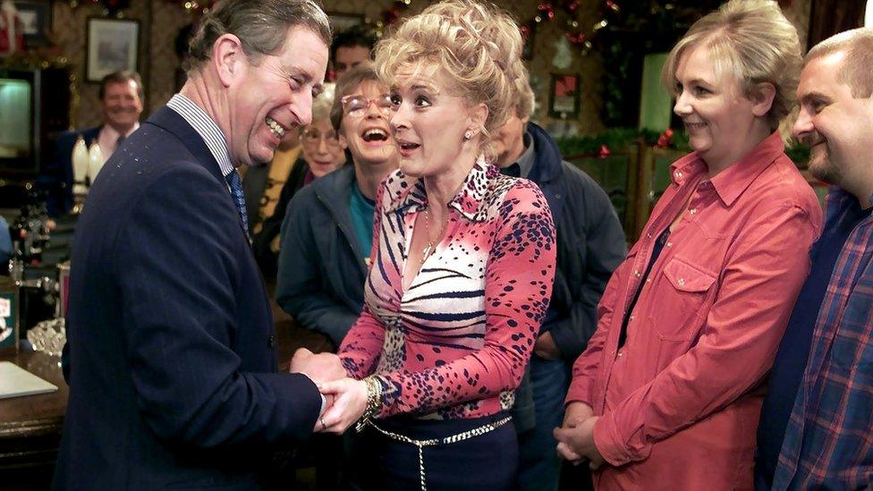 Prince Charles on Coronation Street