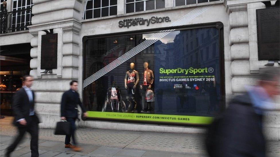 Superdry store in Regents Street