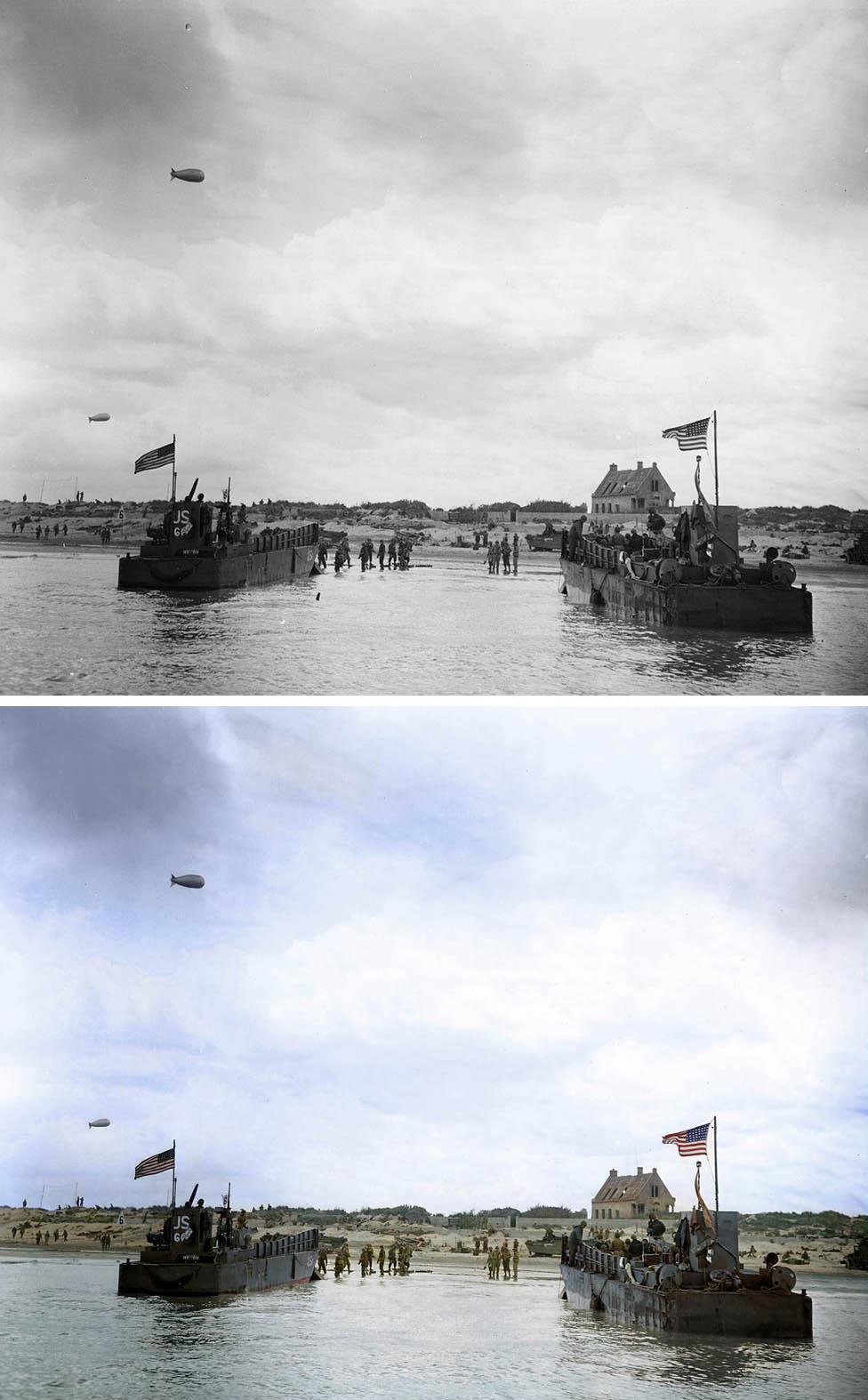 US landing craft