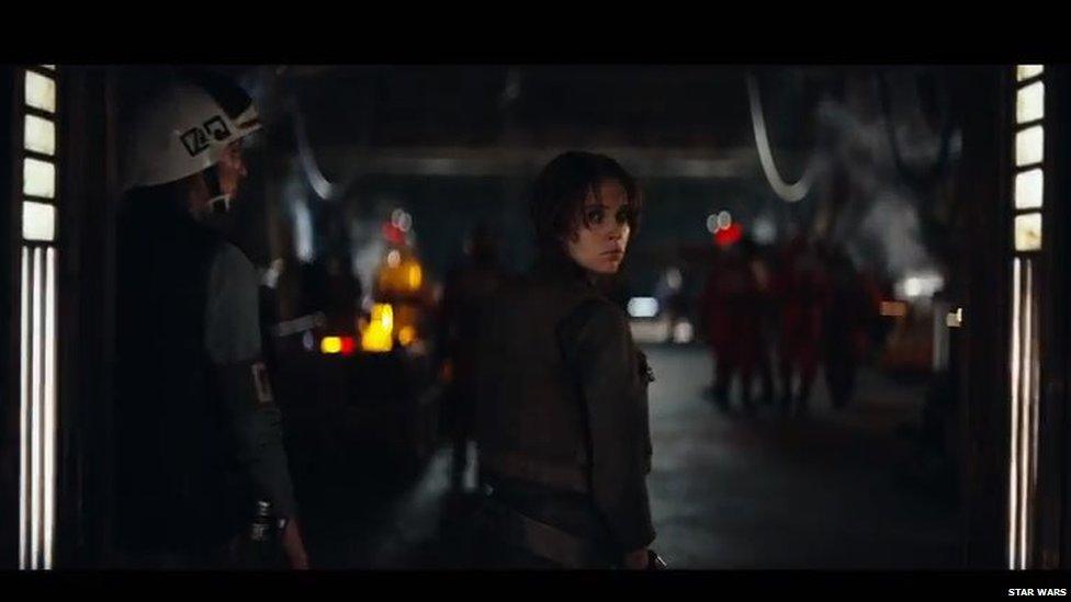 Felicity Jones plays Jyn Erso