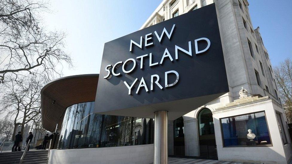 New Scotland Yard sign