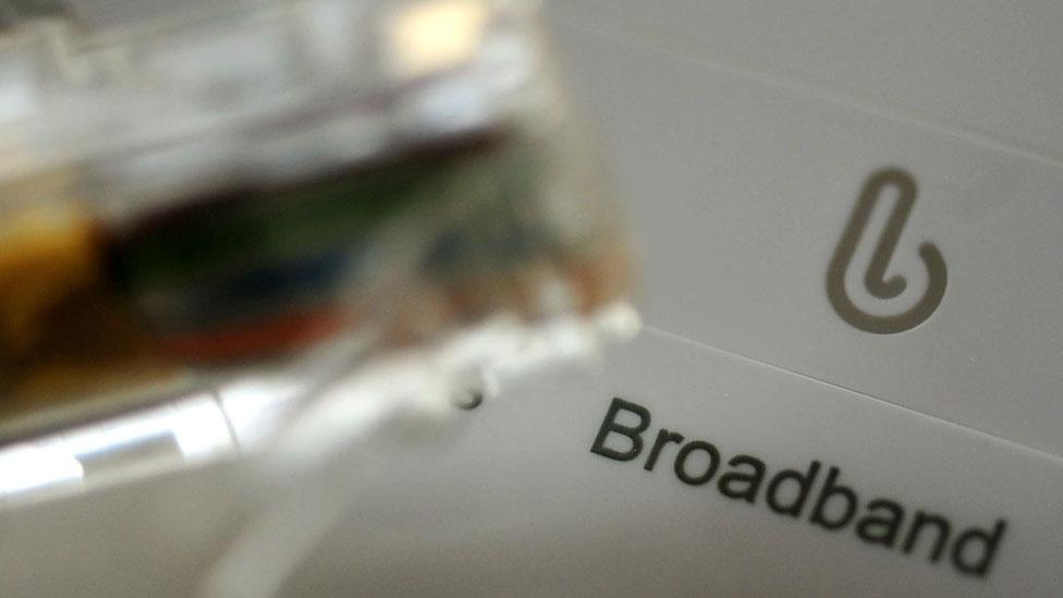 A broadband router and cable