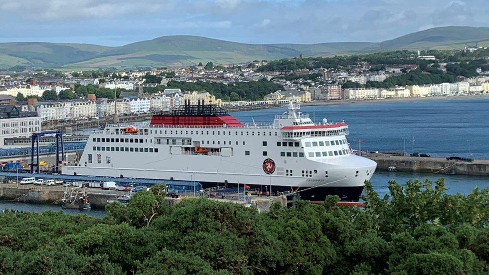 The Manxman in Douglas Harbour