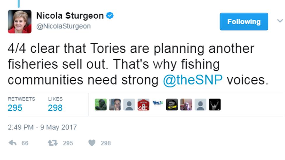 Nicola Sturgeon tweet