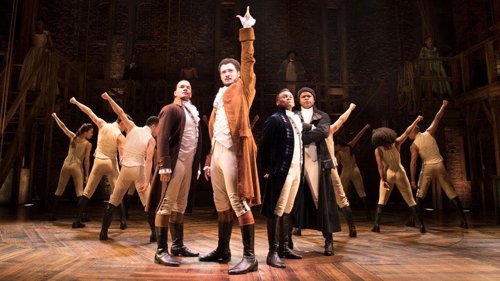 Hamilton musical wows first London audience BBC News