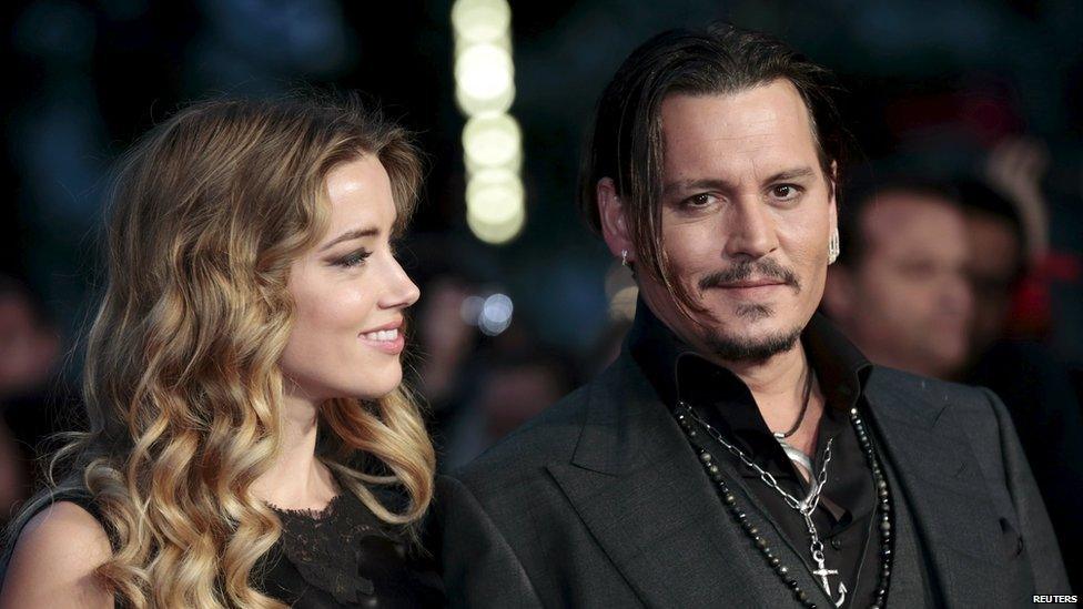 Johnny Depp was with wife Amber for the British premiere Black Mass in London