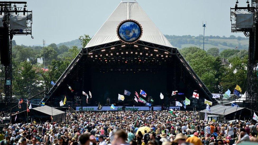 Crowds at Glastonbury