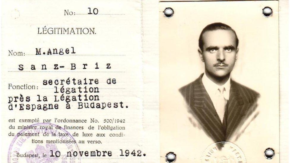 The diplomatic ID for Angel Sanz Briz