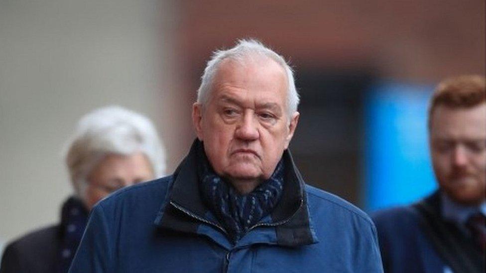 David Duckenfield arriving at court