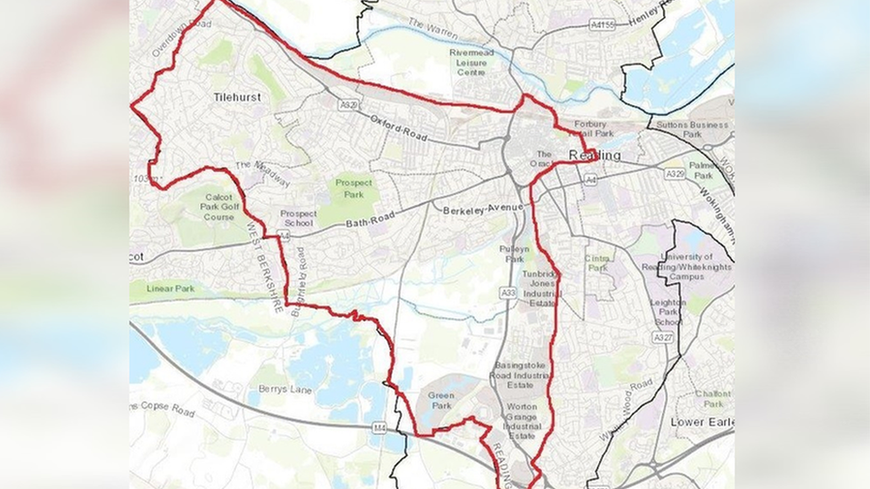 Thames Valley Police map