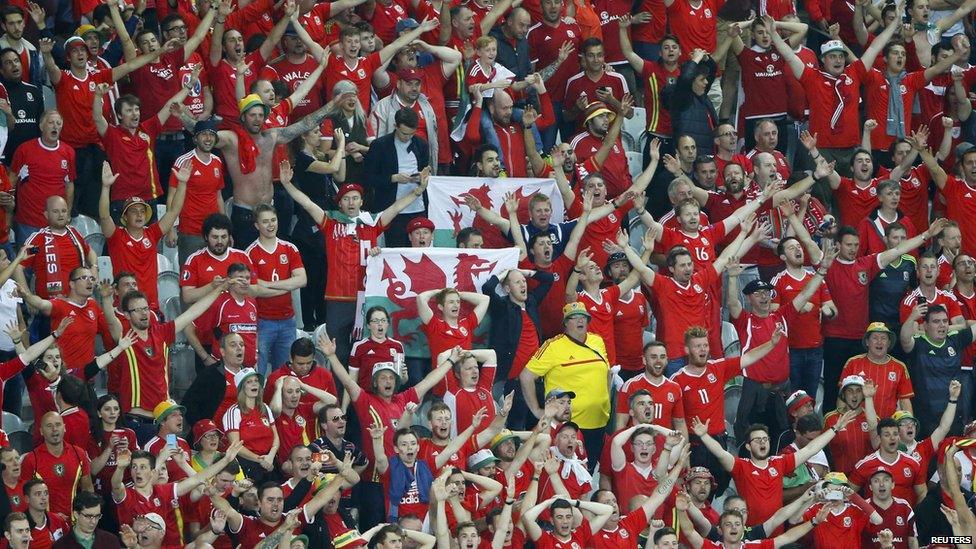 Wales fans