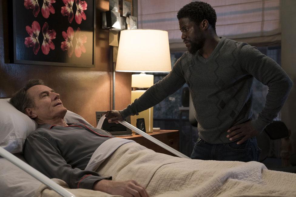 Bryan Cranston and Kevin Hart in The Upside