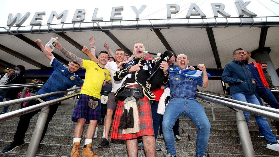 fans at Wembley