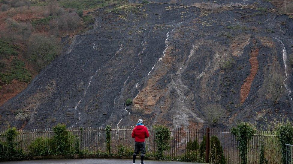 The landslip at Tylorstown