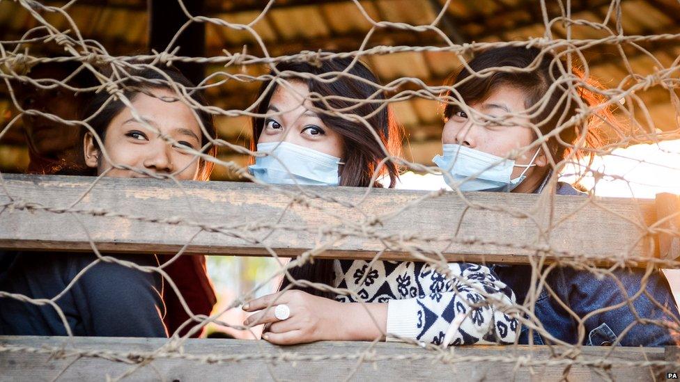 A municipal camp for displaced families in Bhaktapur where families still suffering from the aftermath of the 2015 earthquake are living in tented accommodation.