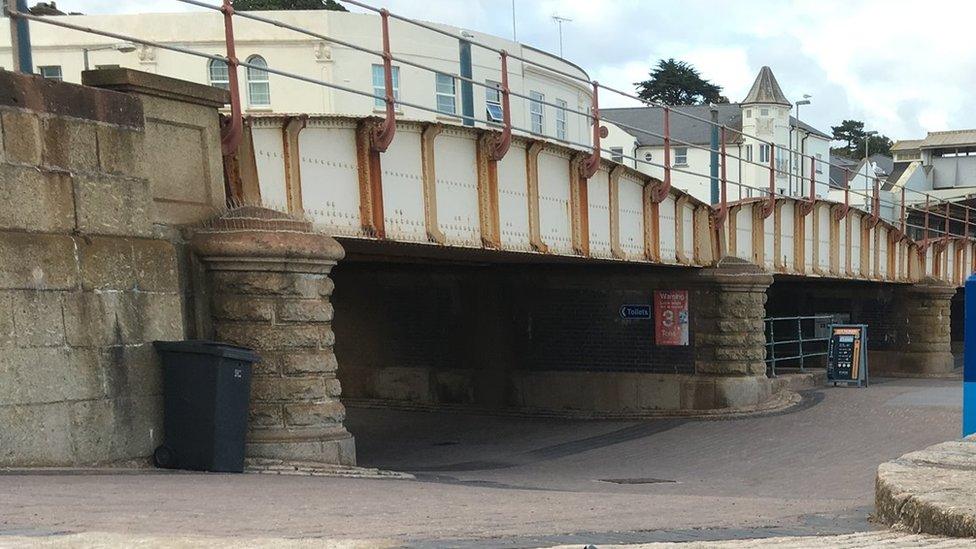 Colonnade underpass in Dawlish