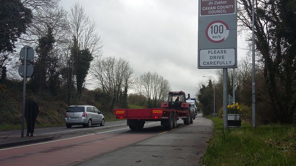 Tractor-reversing world record attempt