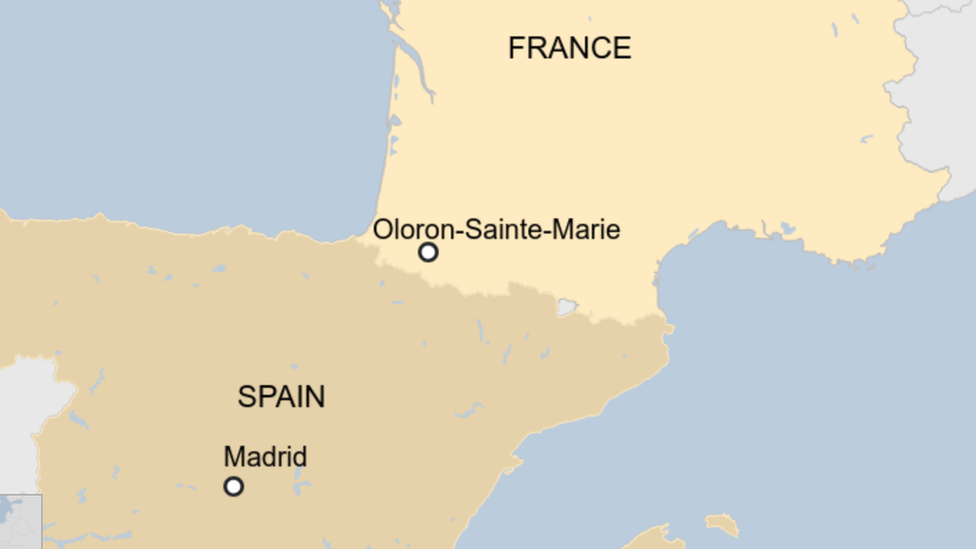 map of Oloron-Sainte-Marie