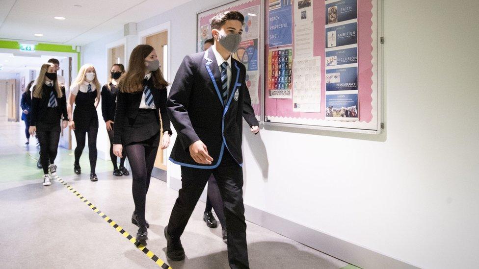 School corridor