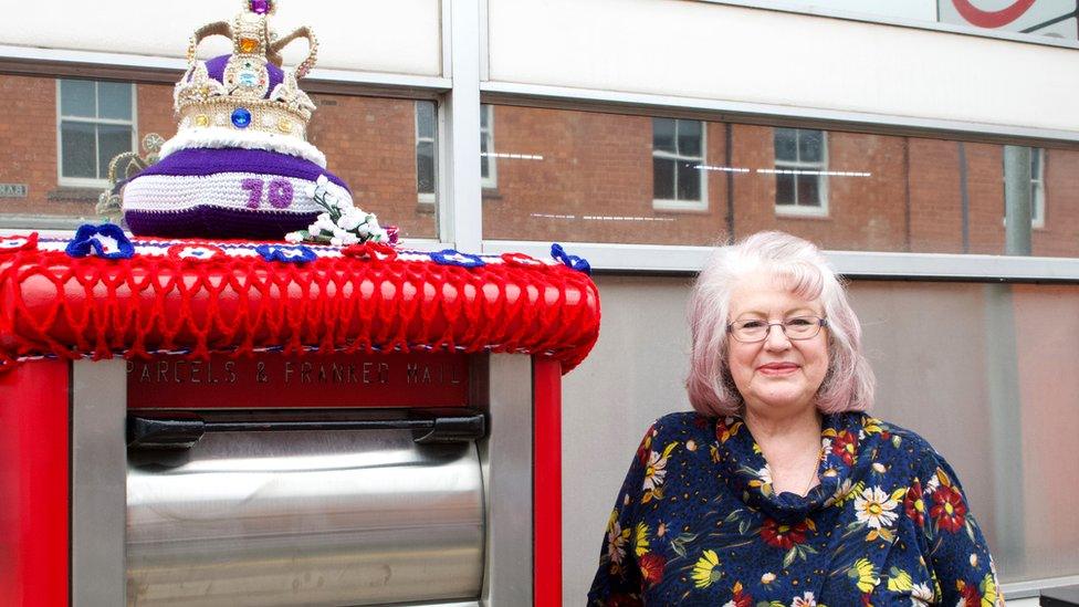 Carol Davidson and her crown