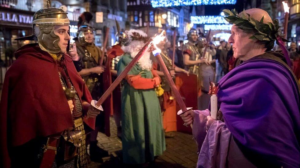 Saturnalia celebrations in Chester