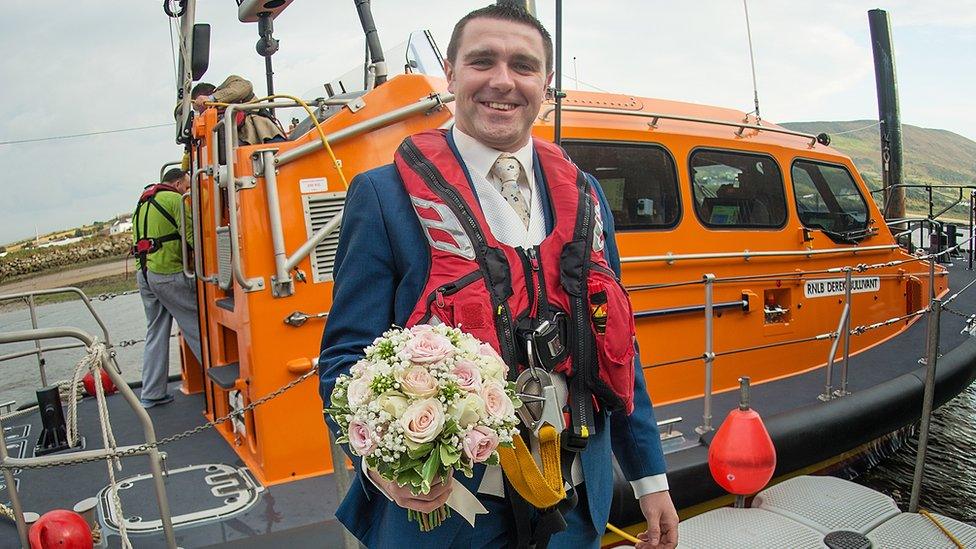 Francis Burns, 27, has volunteered with the RNLI since he was a teenager