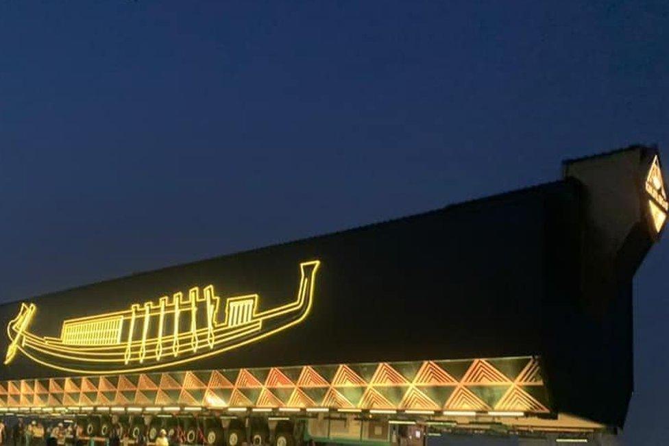 The Great Boat of King Khufu is transported to the Grand Egyptian Museum