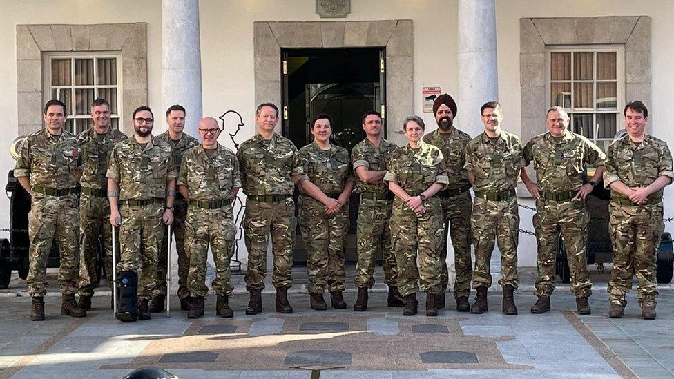 MPs visiting troops in Gibraltar