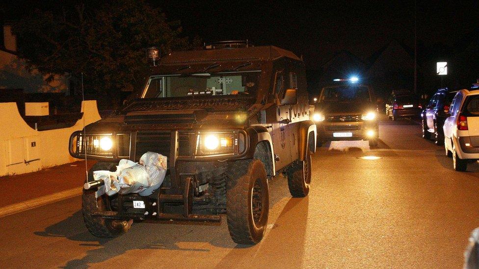 French special forces at the scene of the killings in Magnanville, west of Paris. 14 June 2016