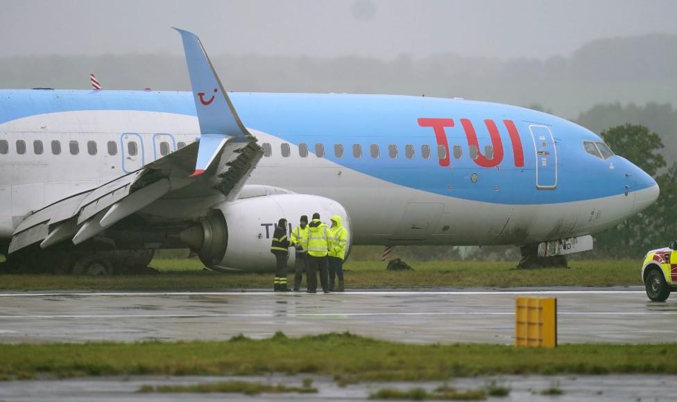 Plane at Leeds Bradford Airport