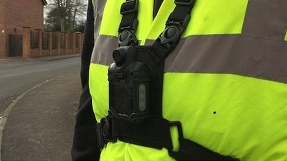 Body camera worn by refuse worker