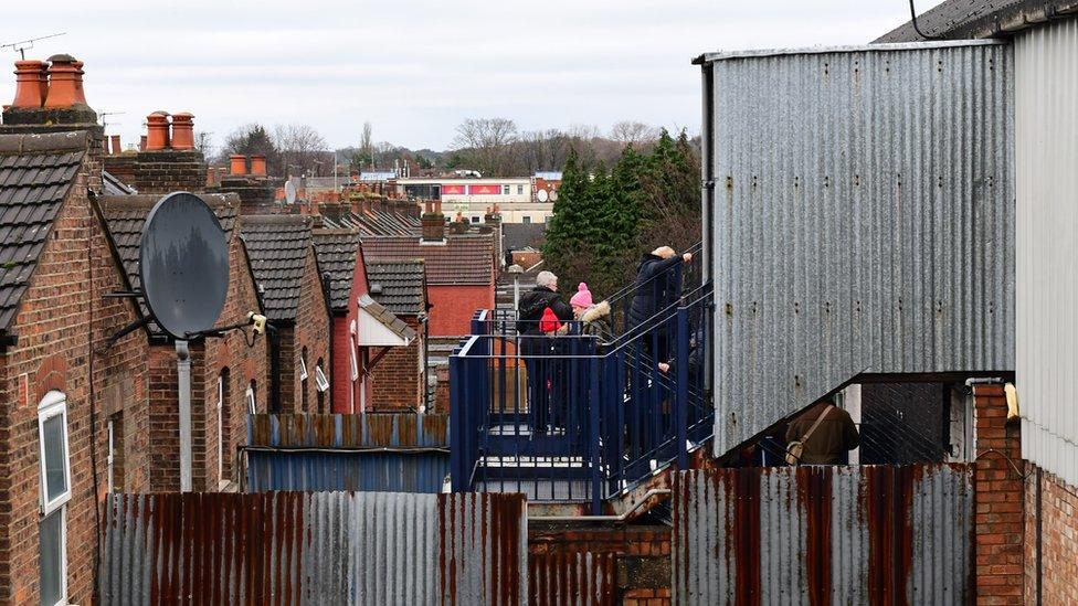 Luton away fans entrance