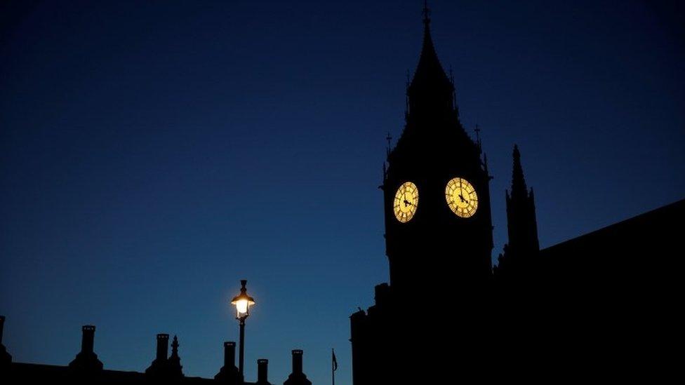 Parliament at night