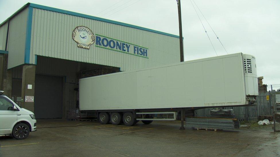 The Rooney Fish warehouse in Kilkeel