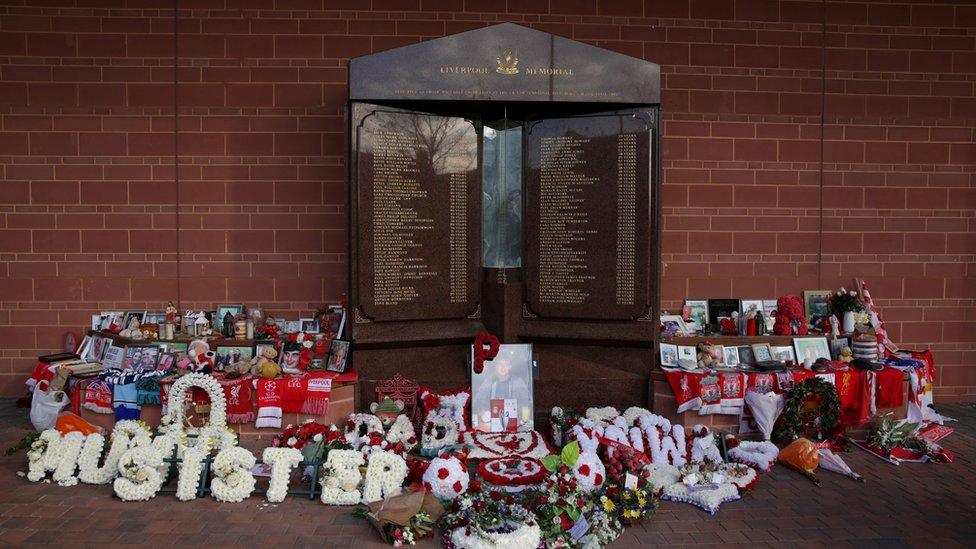 Memorial to Hillsborough disaster victims