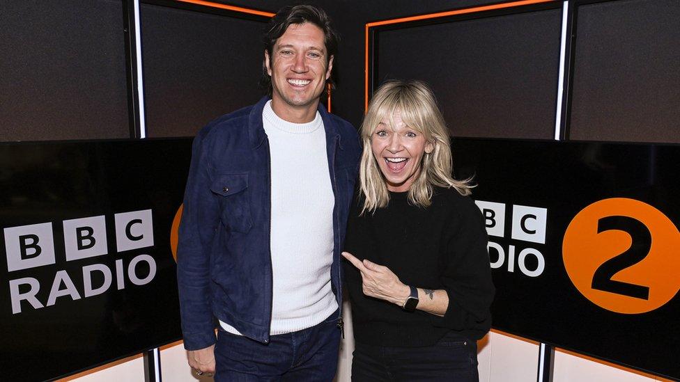 Vernon Kay and Zoe Ball in the Radio 2 studio