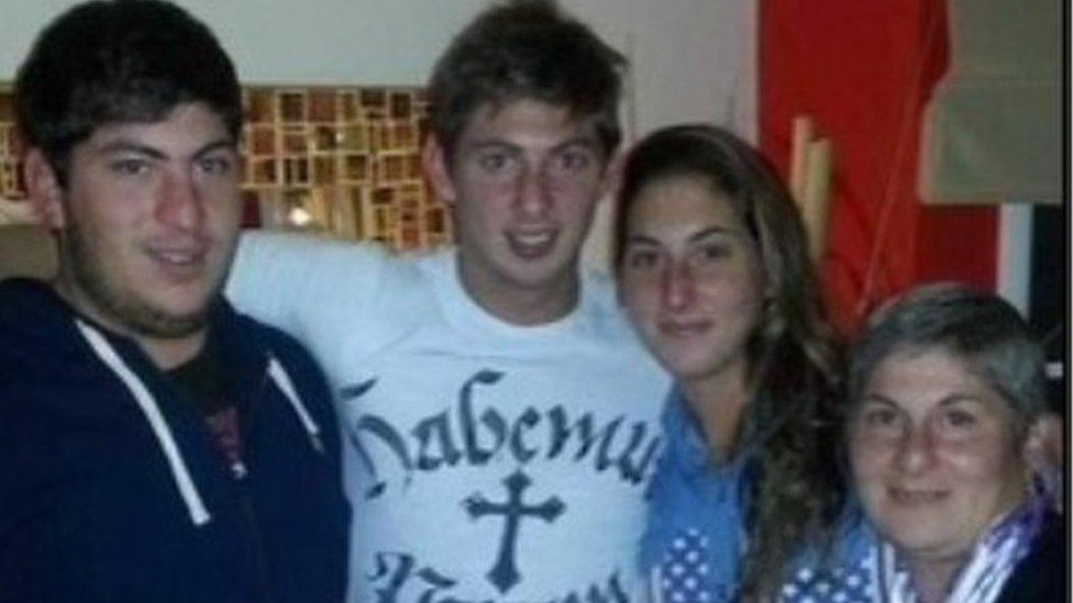 Emiliano Sala and his family