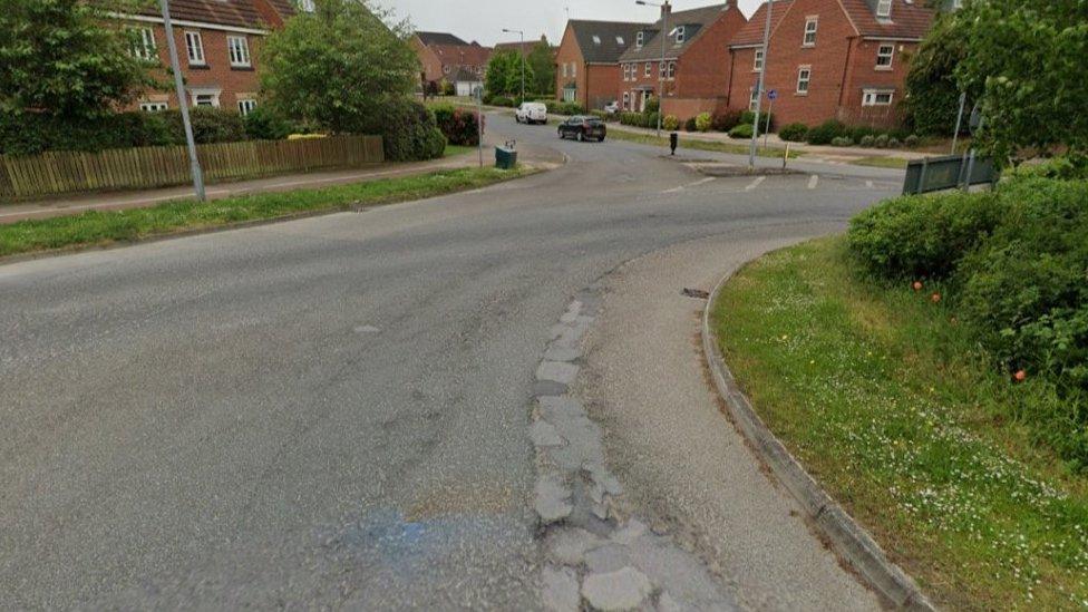 Moor Road roundabout in Brough